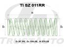 Пружина для лифтинга + 2 дюйма (50мм) - (TI) (RR/RH) JIMNY JB23/JB33/JB43 (98-) H = 375 mm. Сторона установки: REAR Артикул: TI SZ 011RR
